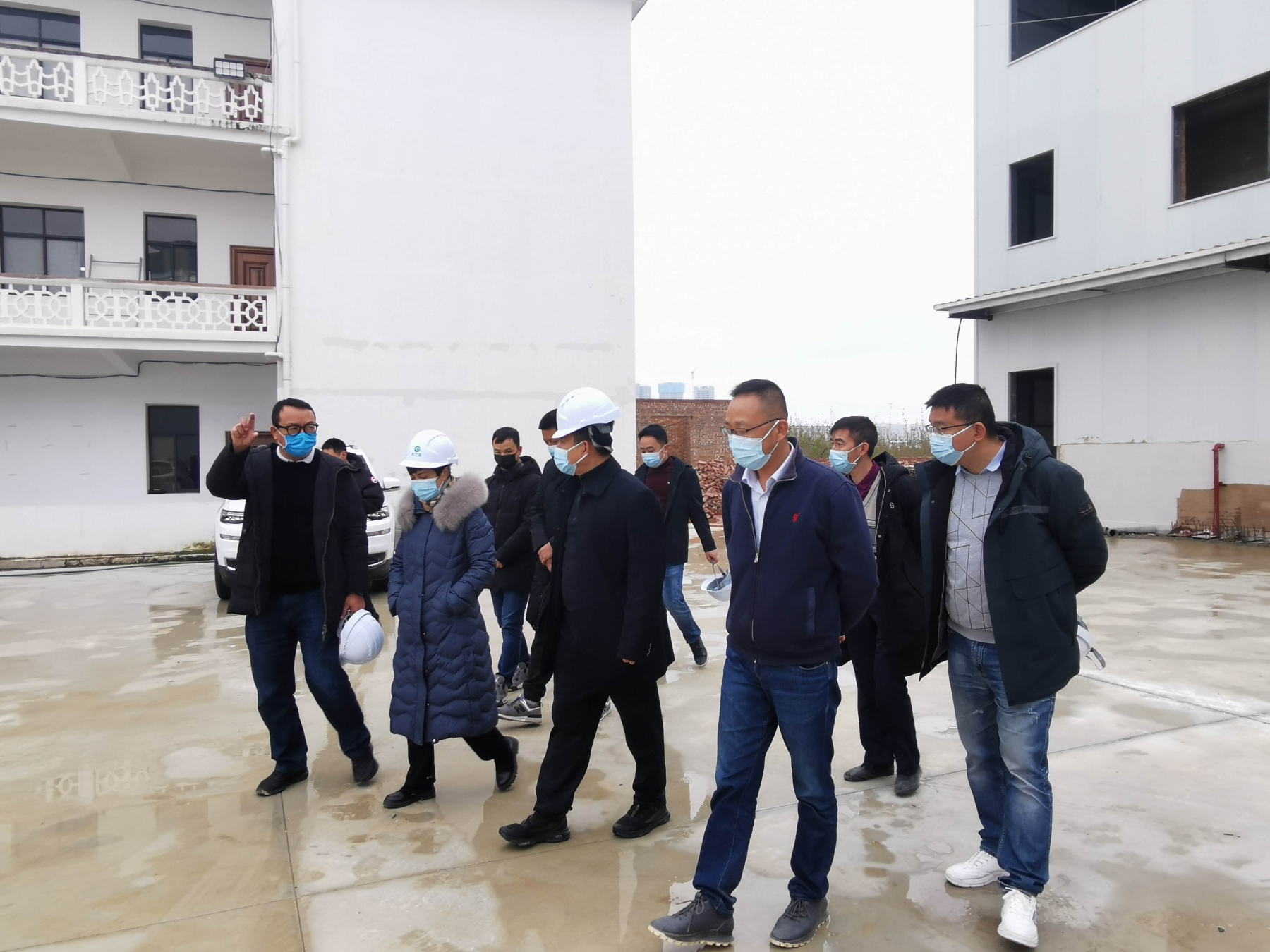市委书记李梅一行领导莅临蒙自市畜禽屠宰加工冷链物流园区调研指导工作